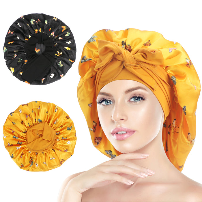 Satin Sleeping Bonnet Pack of 2