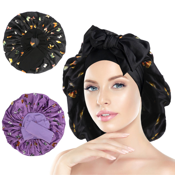 Satin Sleeping Bonnet Pack of 2