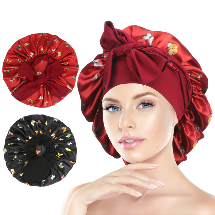 Satin Sleeping Bonnet Pack of 2