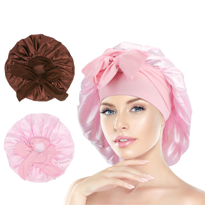 Satin Sleeping Bonnet Pack of 2
