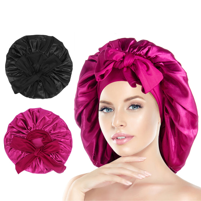 Satin Sleeping Bonnet Pack of 2