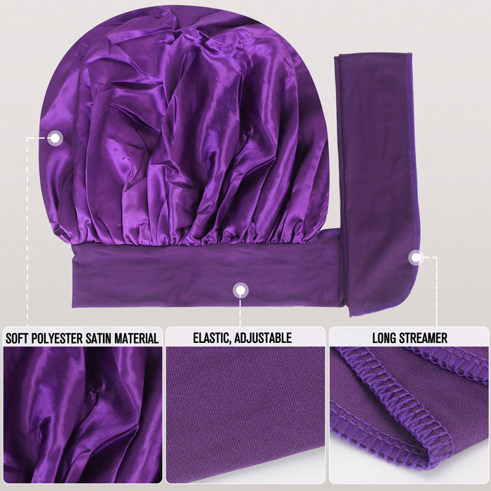 Satin Sleeping Bonnet Pack of 2