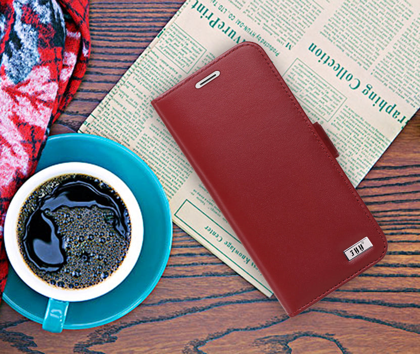 Genuine Leather Wallet Case for Galaxy S8 - fyystore