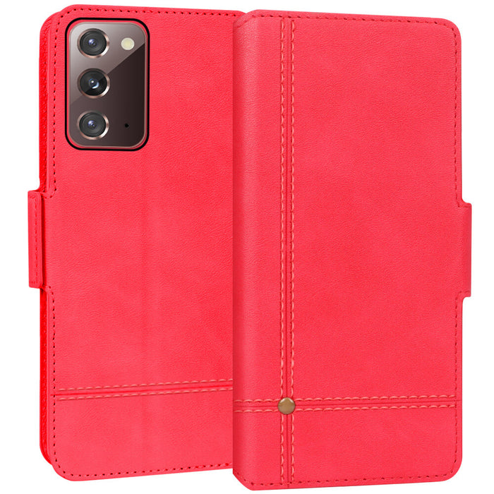 Ultra Slim PU Leather Wallet Case for Galaxy Note 20 6.7" - fyystore