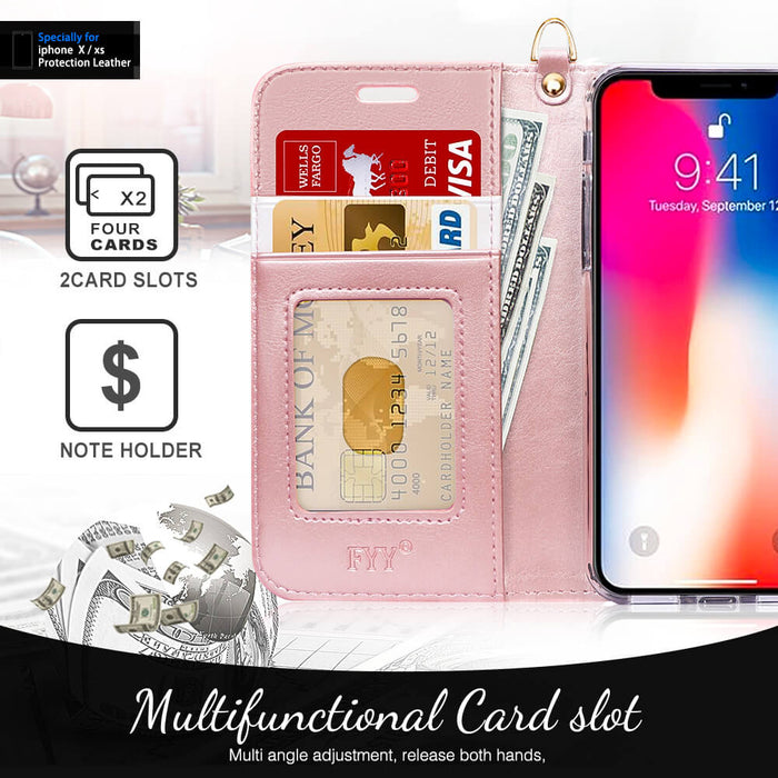 iPhone Xs/X/10 Wallet Case - fyystore