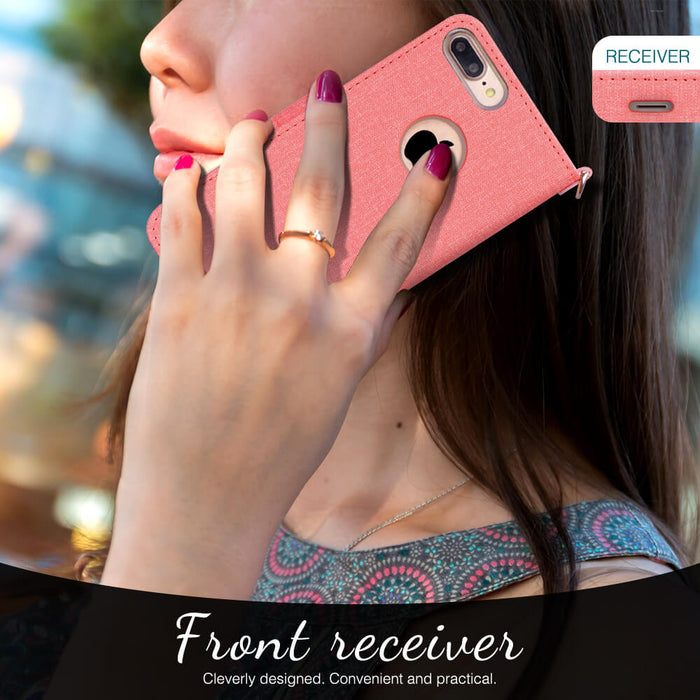 iPhone 8/7 Plus Canvas Wallet Case - fyystore