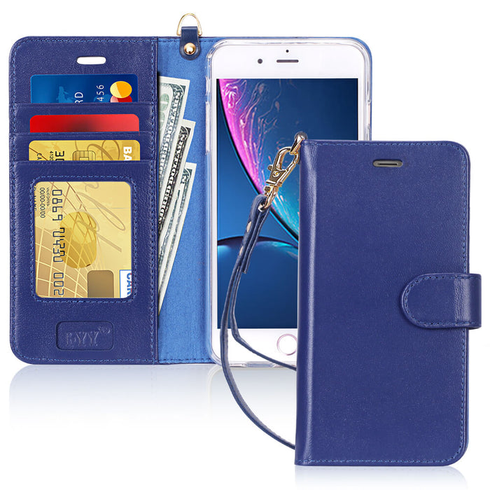 Genuine Leather Wallet Case for iPhone 6 Plus/6S Plus - fyystore
