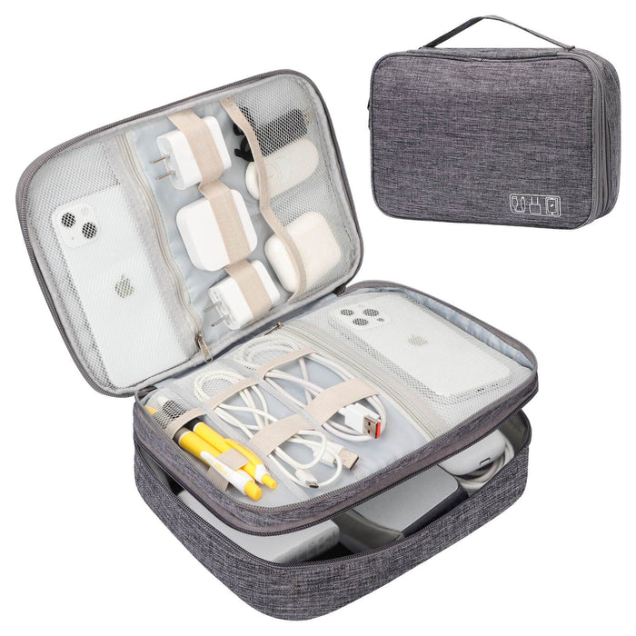 Electronic Organizer Bag - Double Layer-L - fyystore