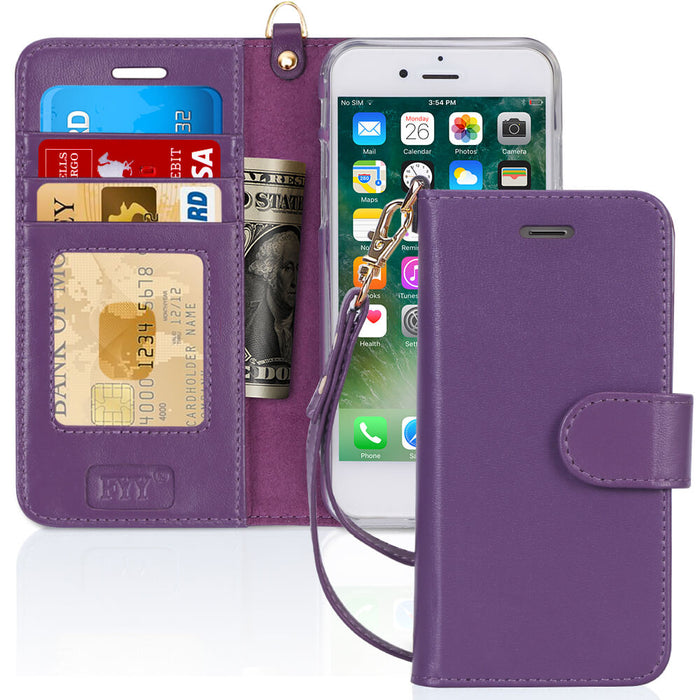 Genuine Leather Wallet Case for iPhone 6 Plus/6S Plus - fyystore