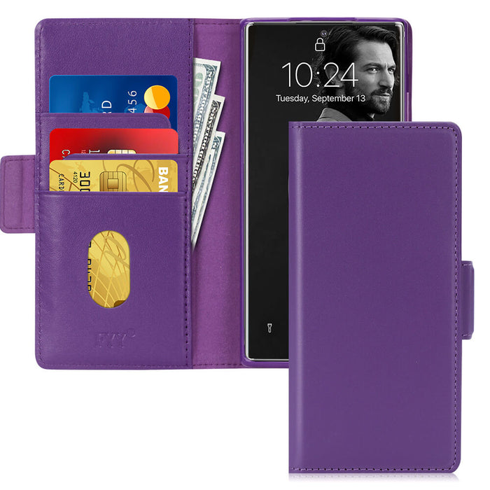 Genuine Leather Wallet Case for Galaxy Note 20 Ultra 6.9" - fyystore