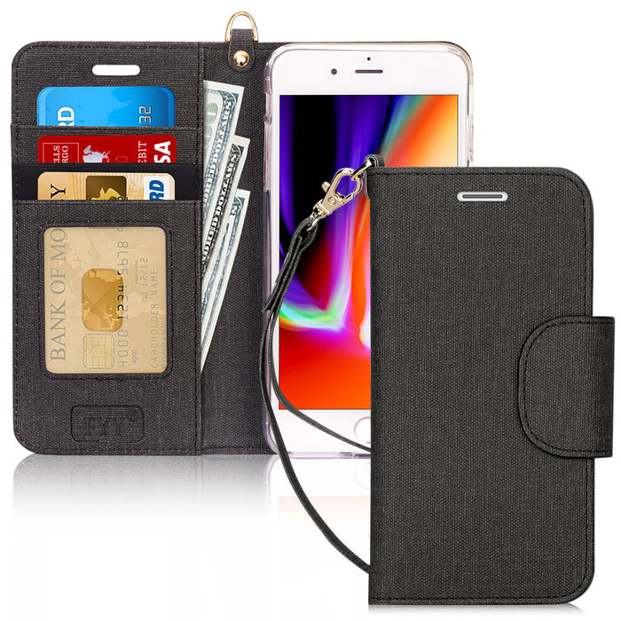 iPhone 8/7 Plus Canvas Wallet Case - fyystore