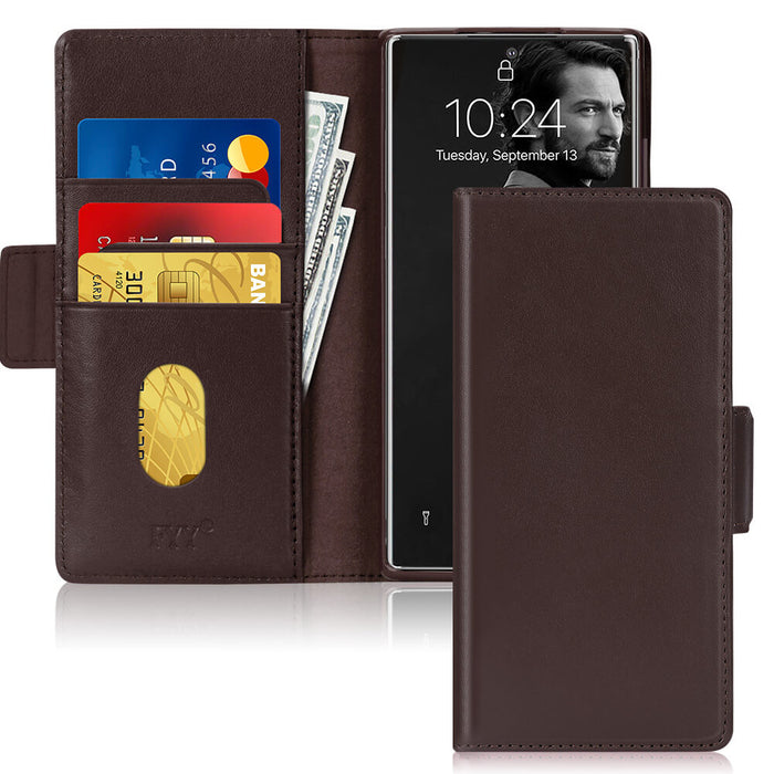 Genuine Leather Wallet Case for Galaxy Note 20 Ultra 6.9" - fyystore