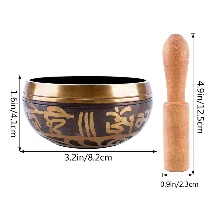 Tibetan Bowl Sing Bowl Nepalese Buddhist Tibetan Chanting Yoga Meditation Bowl Buddhist Sound Therapy Bowl Copper Religion Carft
