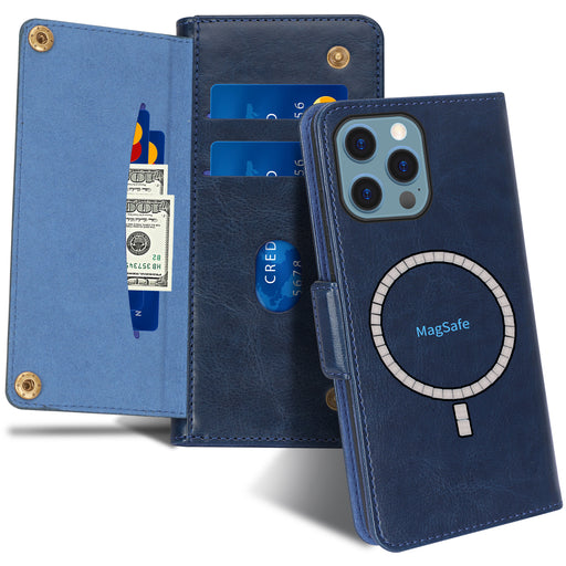 [Support Magsafe Charger] iPhone 12 Pro Max Wallet Case - fyystore