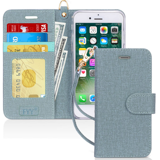 iPhone 8/7 Plus Canvas Wallet Case - fyystore
