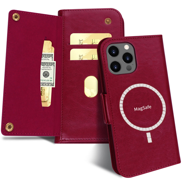 [Support Magsafe Charger] iPhone 12 Pro Max Wallet Case - fyystore