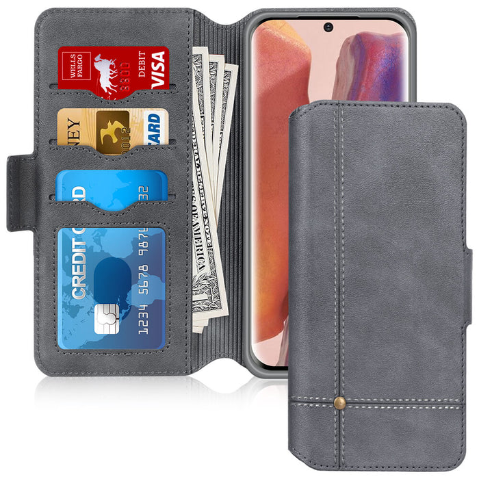 Ultra Slim PU Leather Wallet Case for Galaxy Note 20 6.7" - fyystore