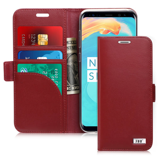 Genuine Leather Wallet Case for Galaxy S8 - fyystore
