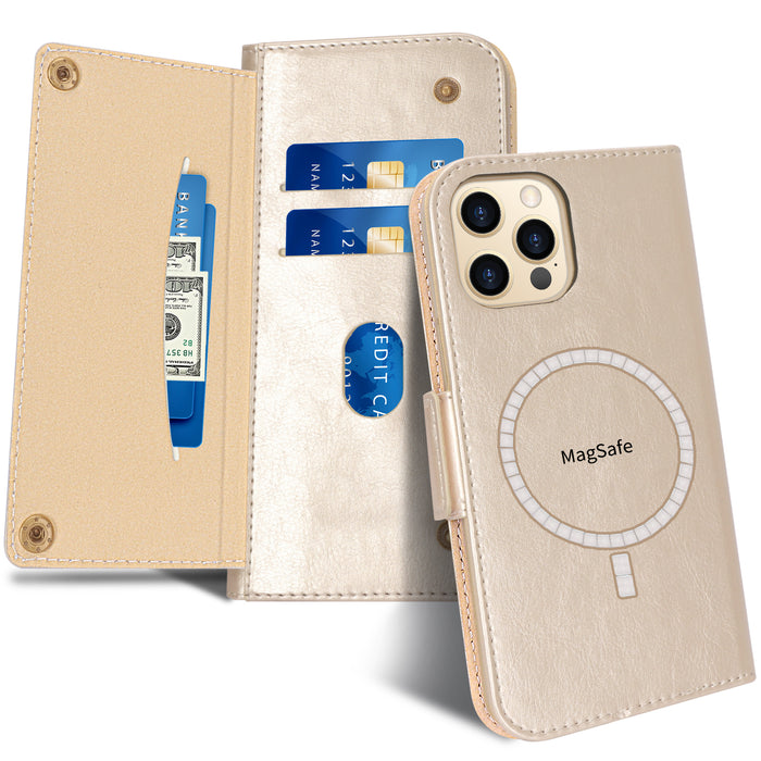 [Support Magsafe Charger] iPhone 12 Pro Max Wallet Case - fyystore