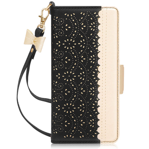 [Romantic Carved Flower] Samsung Galaxy S21 Ultra 5G 6.8" Wallet Case - fyystore