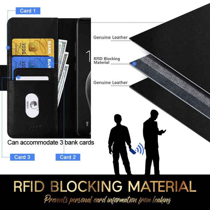 [Genuine Leather & RFID Blocking] Galaxy S10 5G Case - fyystore