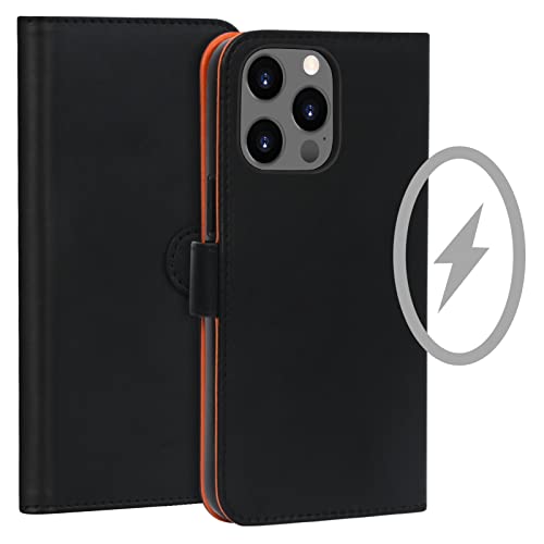 FYY 2022 iPhone 14 Pro Case Compatible with MagSafe,Luxury PU Leather Wallet Phone Case