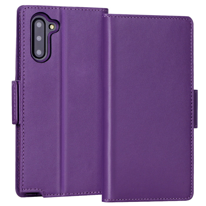 [Genuine Leather] Galaxy Note 10 Case - fyystore