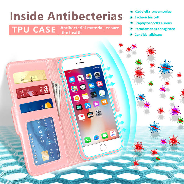iPhone 8 Plus/7 Plus Antibacterial Wallet Case - fyystore