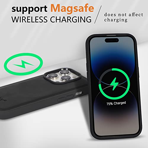 FYY 2022 iPhone 14 Pro 6.1 Case, [Compatible with Magsafe Charging] 2-in-1 Magnetic Detachable Wallet Phone Case
