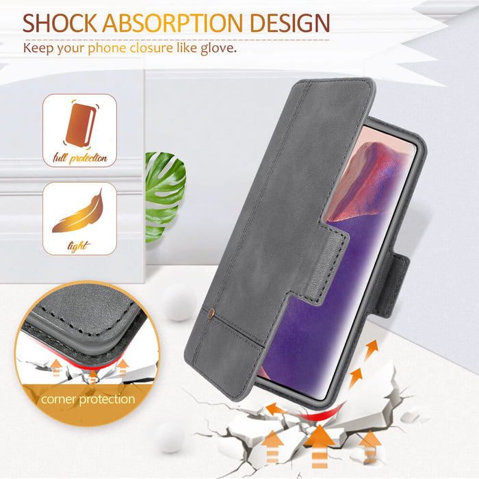 Ultra Slim PU Leather Wallet Case for Galaxy Note 20 6.7" - fyystore