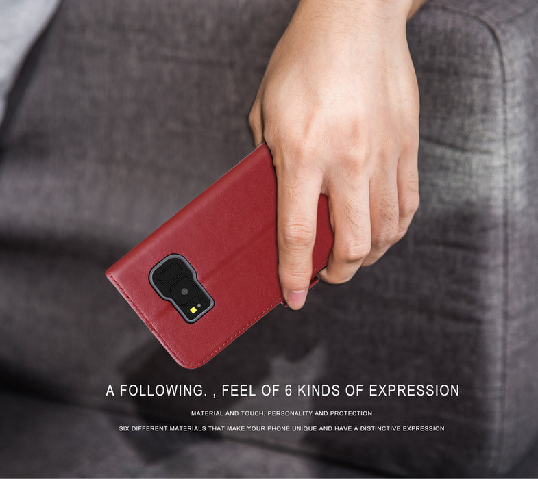 Genuine Leather Wallet Case for Galaxy S8 - fyystore