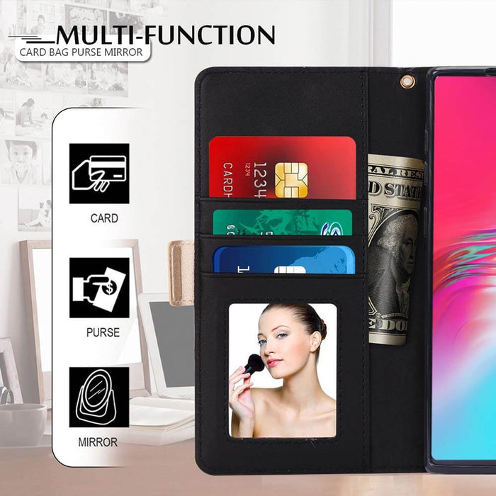 Leather Galaxy Note 10 Wallet Case - fyystore