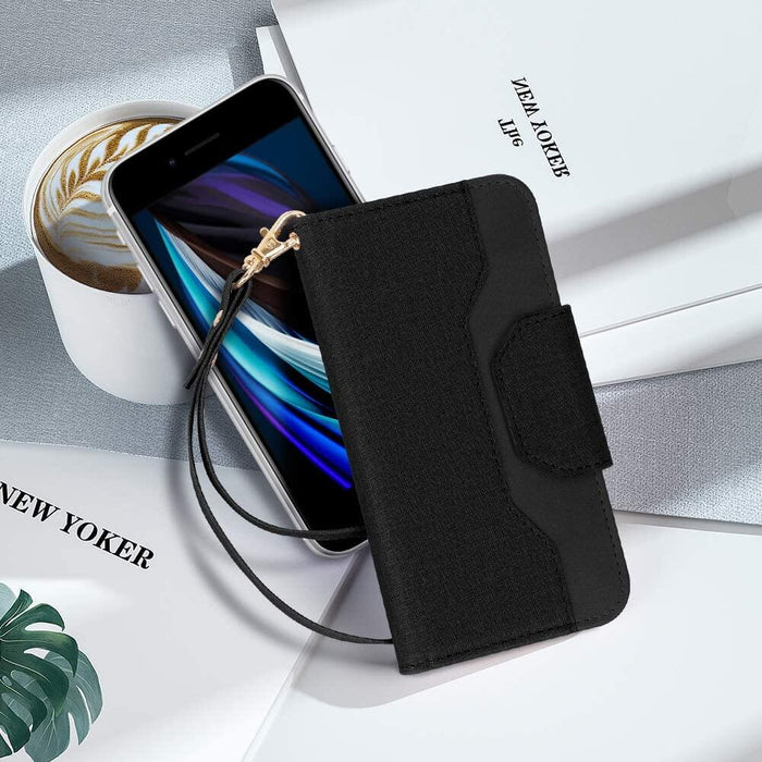 Wallet Case with Mirror for iPhone SE 2020, iPhone 7/8 4.7" - fyystore