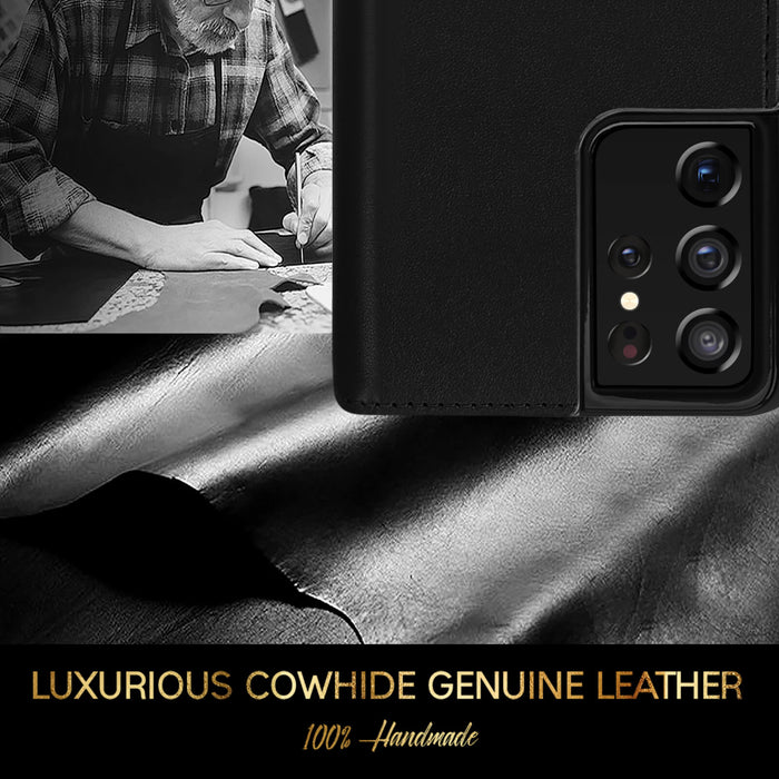 Galaxy S21 Ultra 5G Genuine Leather Case - fyystore