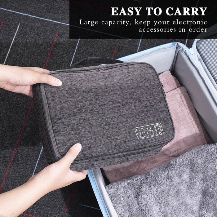 Electronic Organizer Bag - Double Layer-L - fyystore