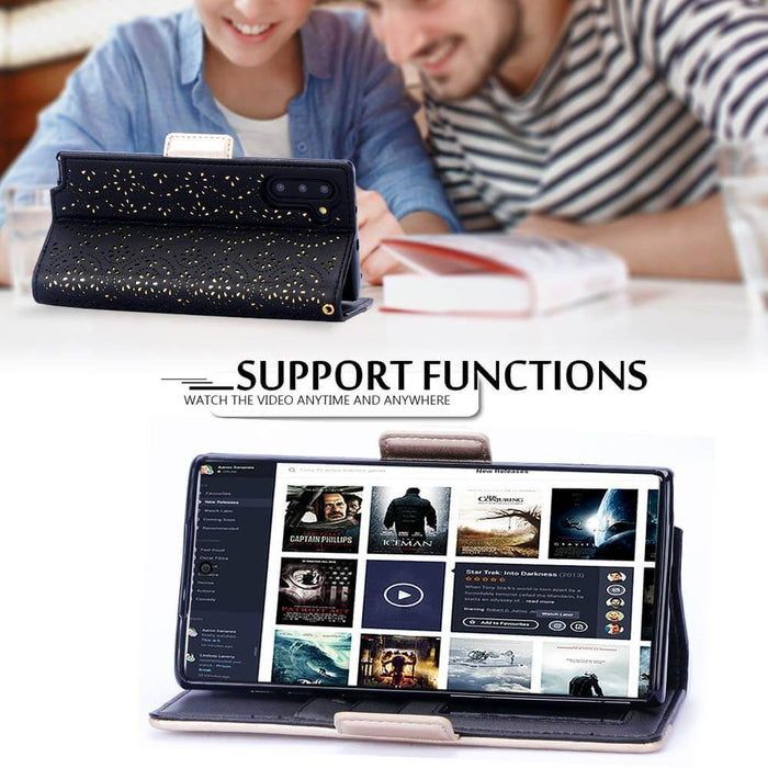 Leather Galaxy Note 10 Wallet Case - fyystore
