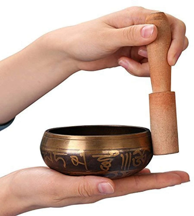 Tibetan Bowl Sing Bowl Nepalese Buddhist Tibetan Chanting Yoga Meditation Bowl Buddhist Sound Therapy Bowl Copper Religion Carft