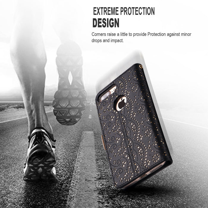 [RFID Blocking] Leather Case for iPhone 7 Plus/8 Plus - fyystore
