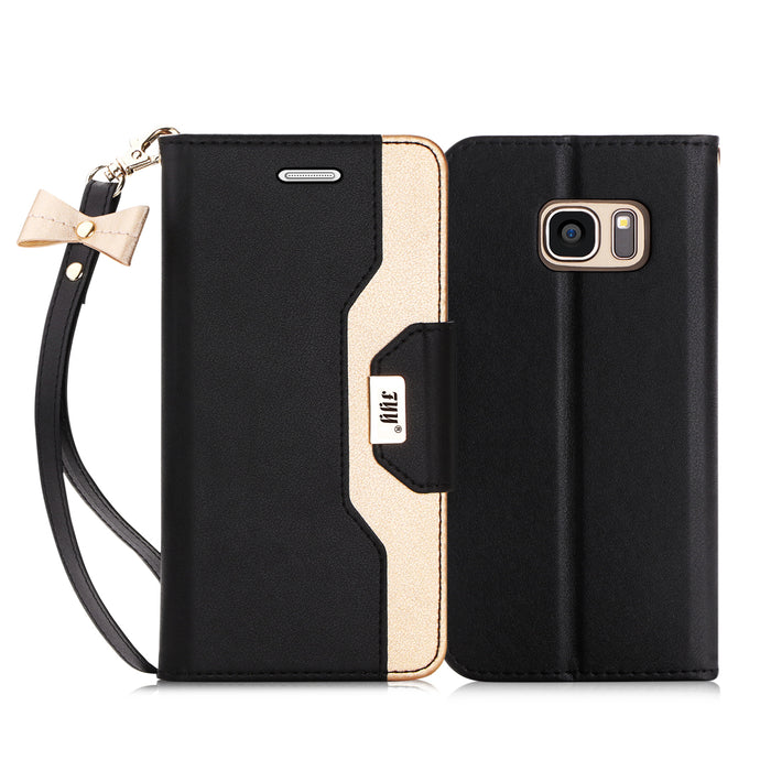 Leather Wallet Case for Galaxy S7 - fyystore