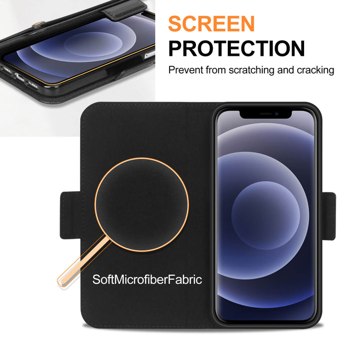 [Support Magsafe Charger] iPhone 12 Pro Max Wallet Case - fyystore