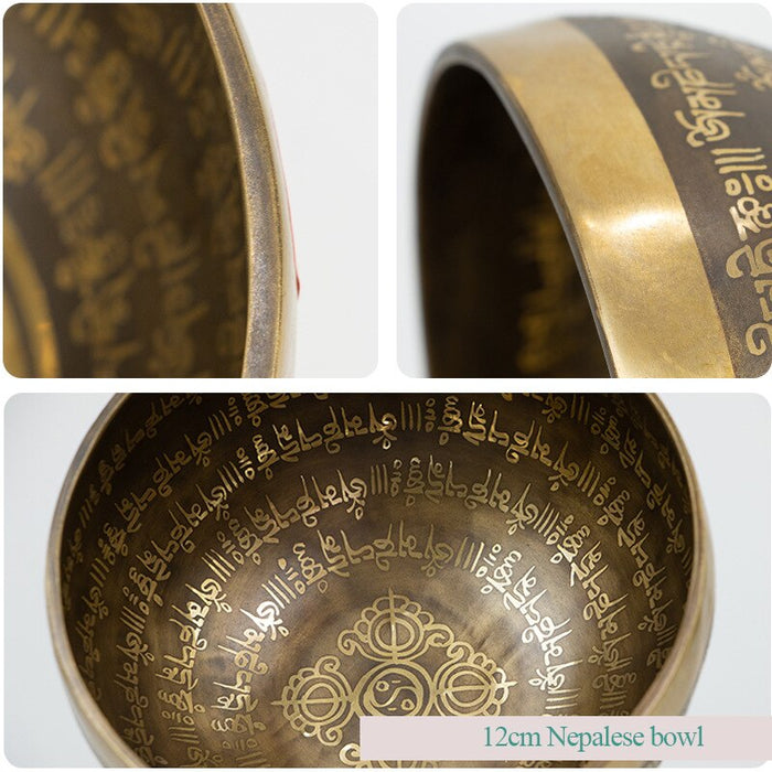 Handcrafted 12 cm Singing Bowl Set: Enhance Your Meditation Practice with Soothing Sound Vibrations!
