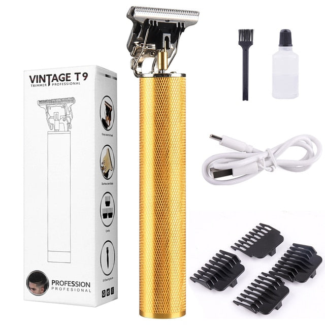 Men's Barber Retro T9 Hair Trimmer Professional Razor Trimmer Kemei Heyar Cut Machine Wireless Hair Clipper Beard Man Shaving