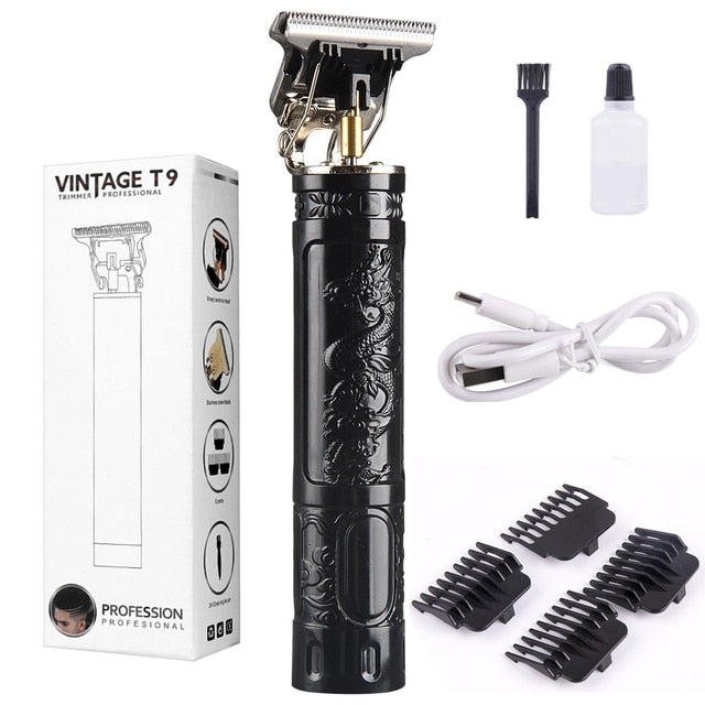 Men's Barber Retro T9 Hair Trimmer Professional Razor Trimmer Kemei Heyar Cut Machine Wireless Hair Clipper Beard Man Shaving