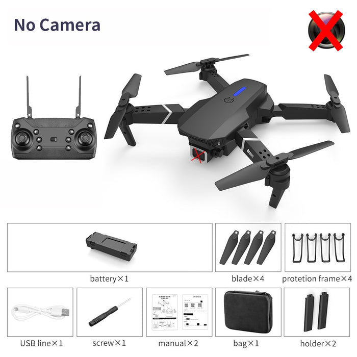 New 2022 E88Pro RC Drone 4K Professinal With 1080P Wide Angle HD Camera Foldable RC Helicopter WIFI FPV Height Hold Gift Toy