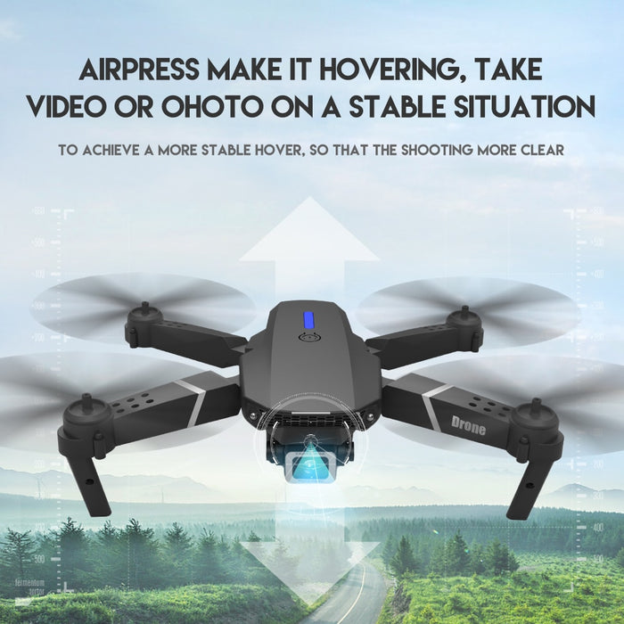 New 2022 E88Pro RC Drone 4K Professinal With 1080P Wide Angle HD Camera Foldable RC Helicopter WIFI FPV Height Hold Gift Toy