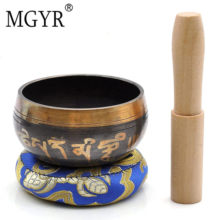 Tibetan Bowl Sing Bowl Nepalese Buddhist Tibetan Chanting Yoga Meditation Bowl Buddhist Sound Therapy Bowl Copper Religion Carft